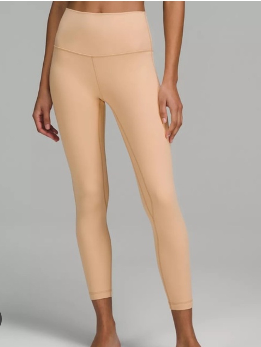lululemon nude Crop Leggings